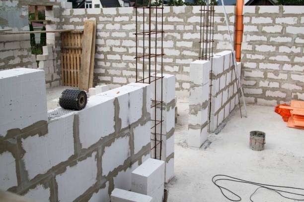 Masonry construction work