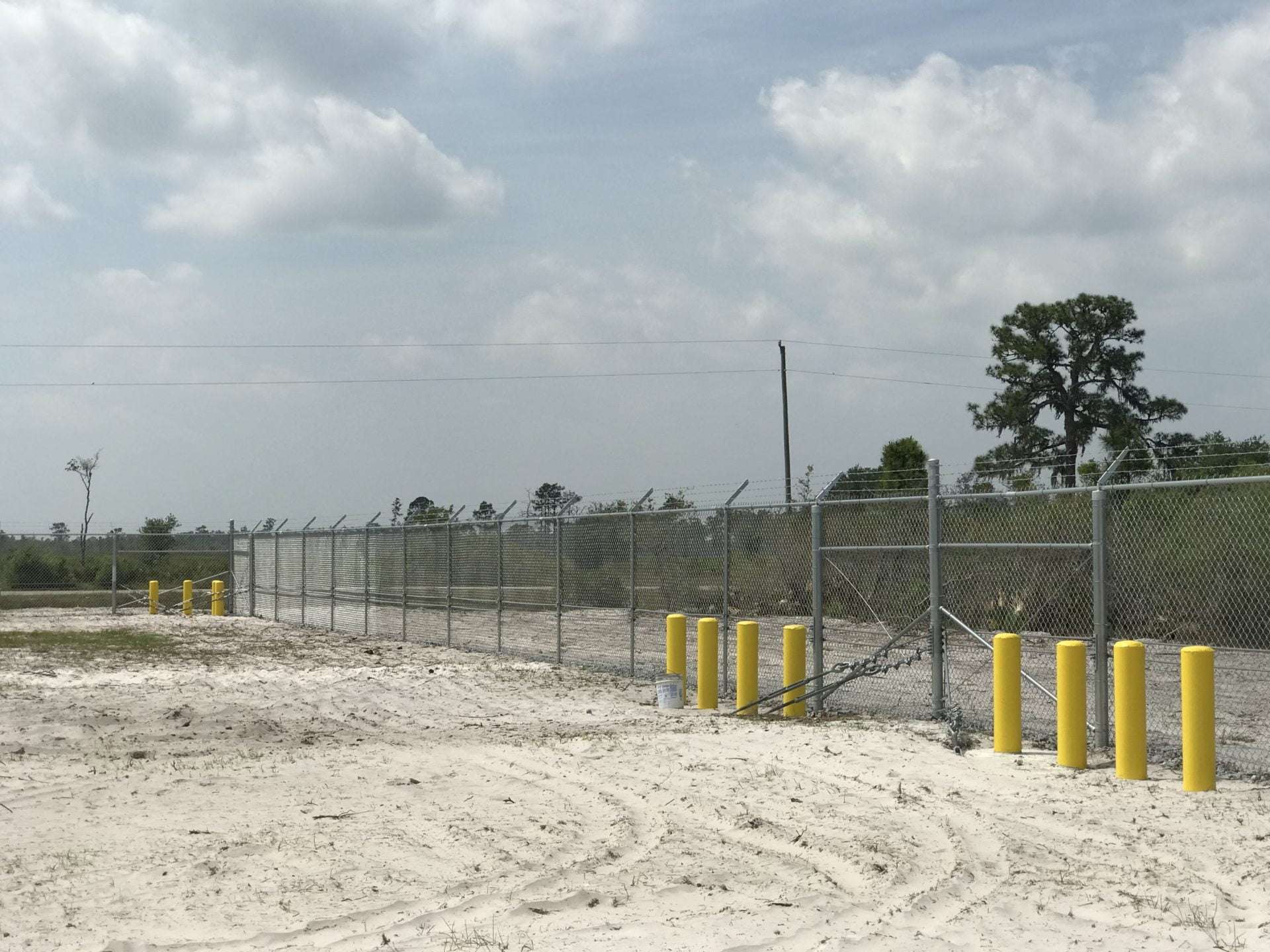 Chain-link perimeter installation