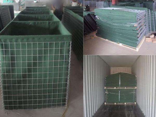 Hesco barrier deployment